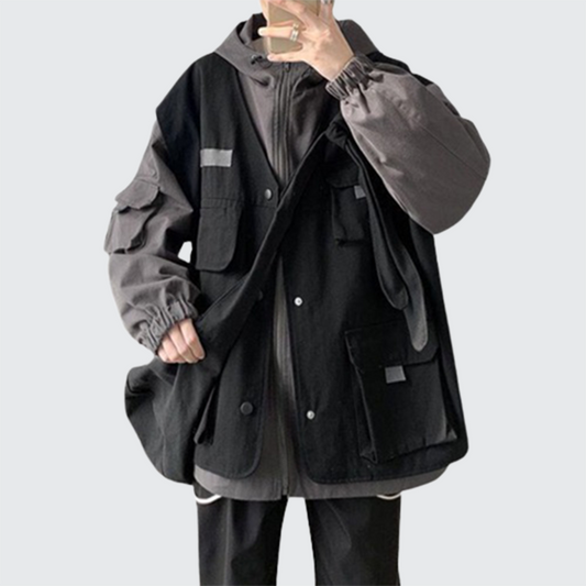 shop and buy Layered Cargo Jacket