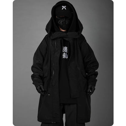 shop and buy Techwear Anorak Longline Jacket