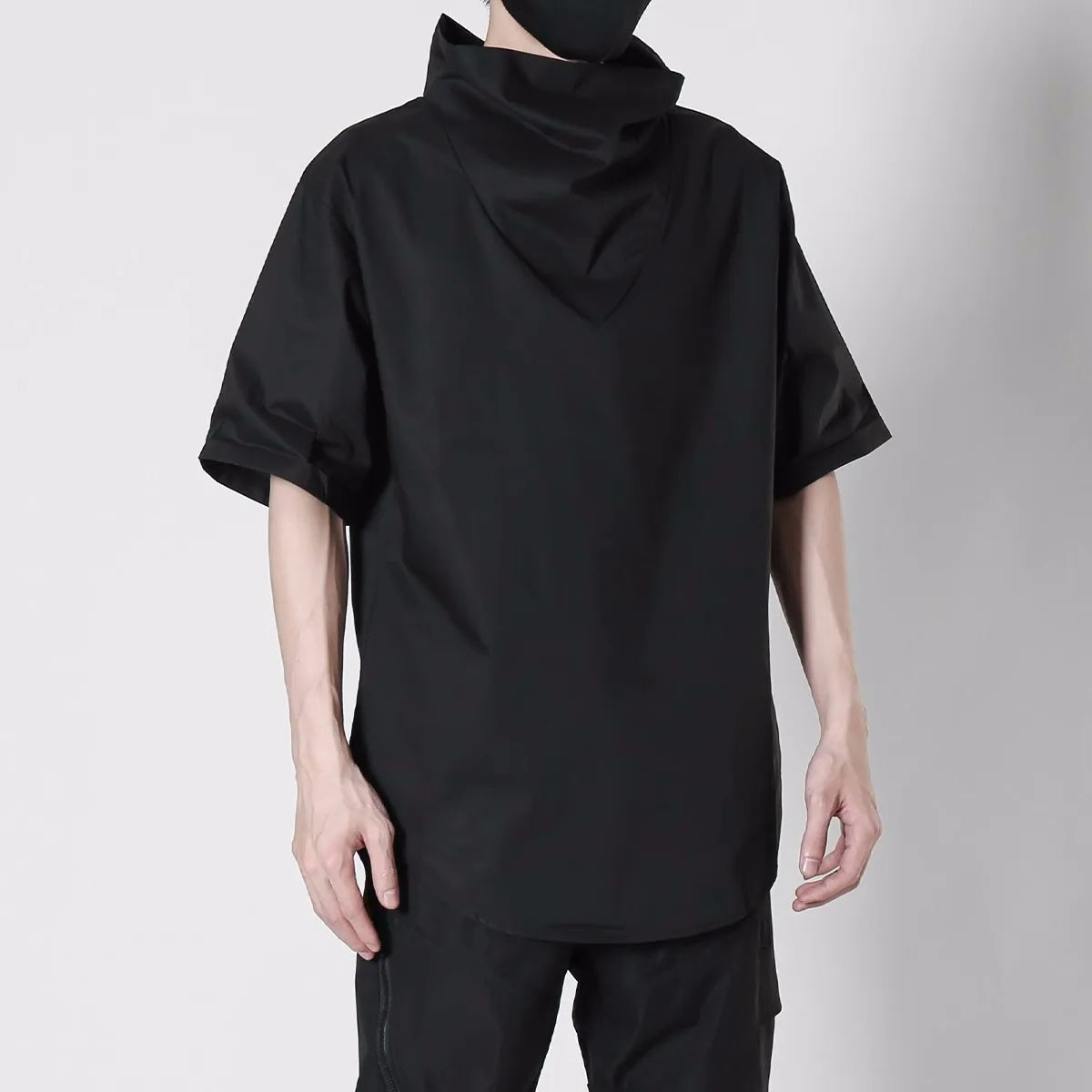 shop and buy Black Turtleneck T Shirt