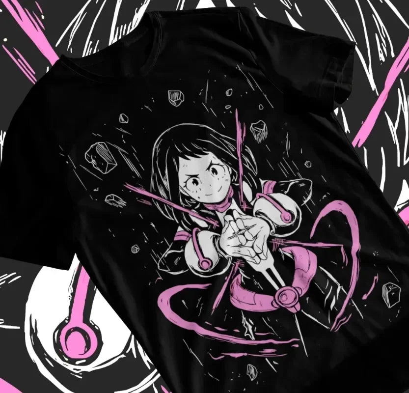 shop and buy my hero academia anime t shirt ochako uraraka