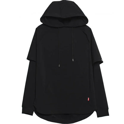 shop and buy halfsleeve longsleeve Kuronami 黒波 – Black Wave Shell Hoodie