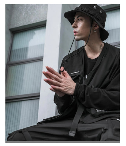 shop and buy Sleeveless Cargo Jacket Vest