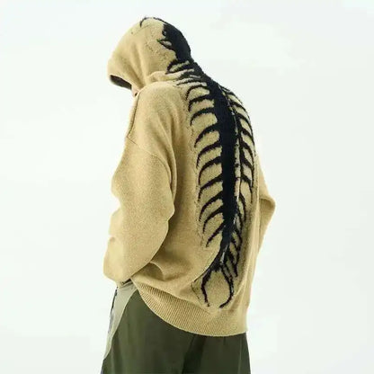 shop and buy Exoskeleton Centipede print Hoodie