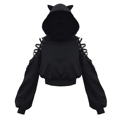 shop and buy Kuroneko Kikai Cat Ear Hoodie for women