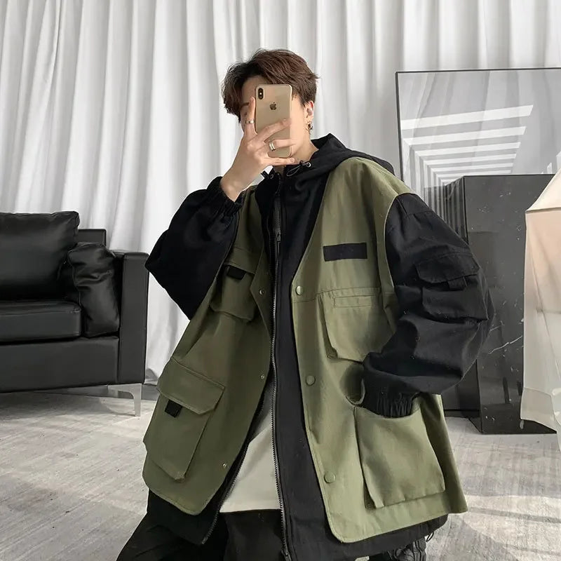 shop and buy Layered Cargo Jacket