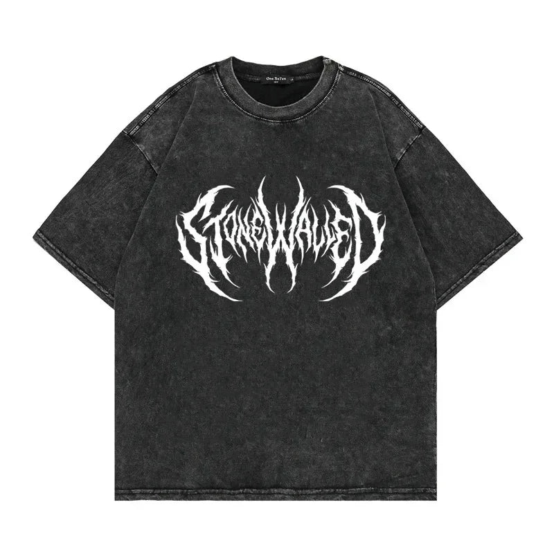 shop and buy Metal Font Shirt