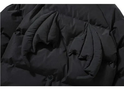 Akuma Draft" (悪魔ドラフト) horns Puffer Jacket
