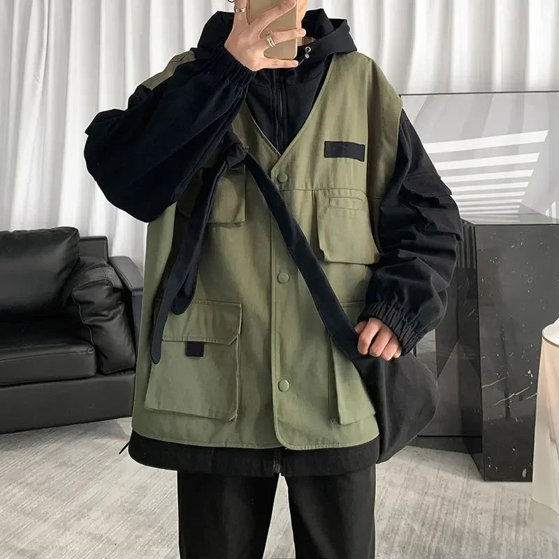 shop and buy Layered Cargo Jacket