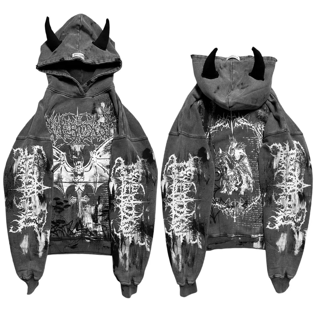 shop and buy hoodie with hornsv