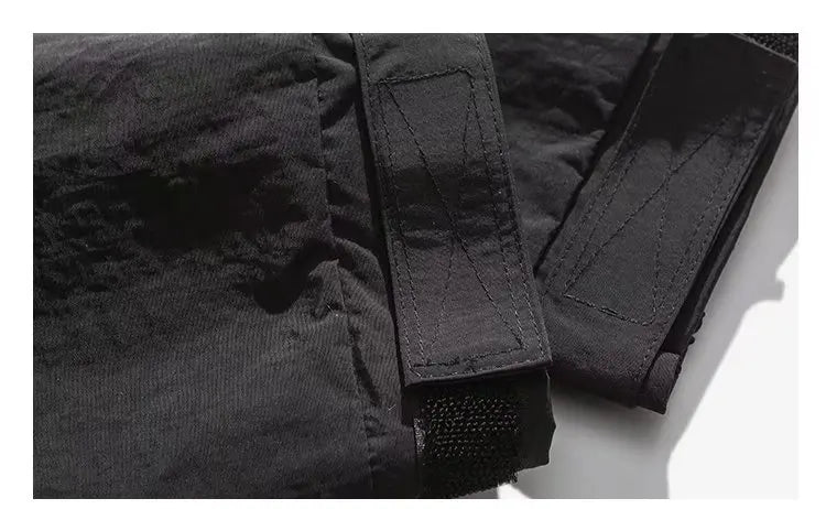 shop and buy Cargo Pocket Streetwear Jacket in black
