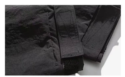 shop and buy Cargo Pocket Streetwear Jacket in black
