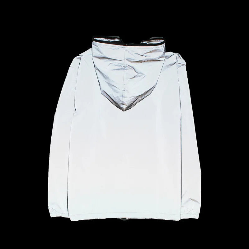 shop and buy reflective streetwear jacket windbreaker