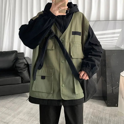 shop and buy Layered Cargo Jacket