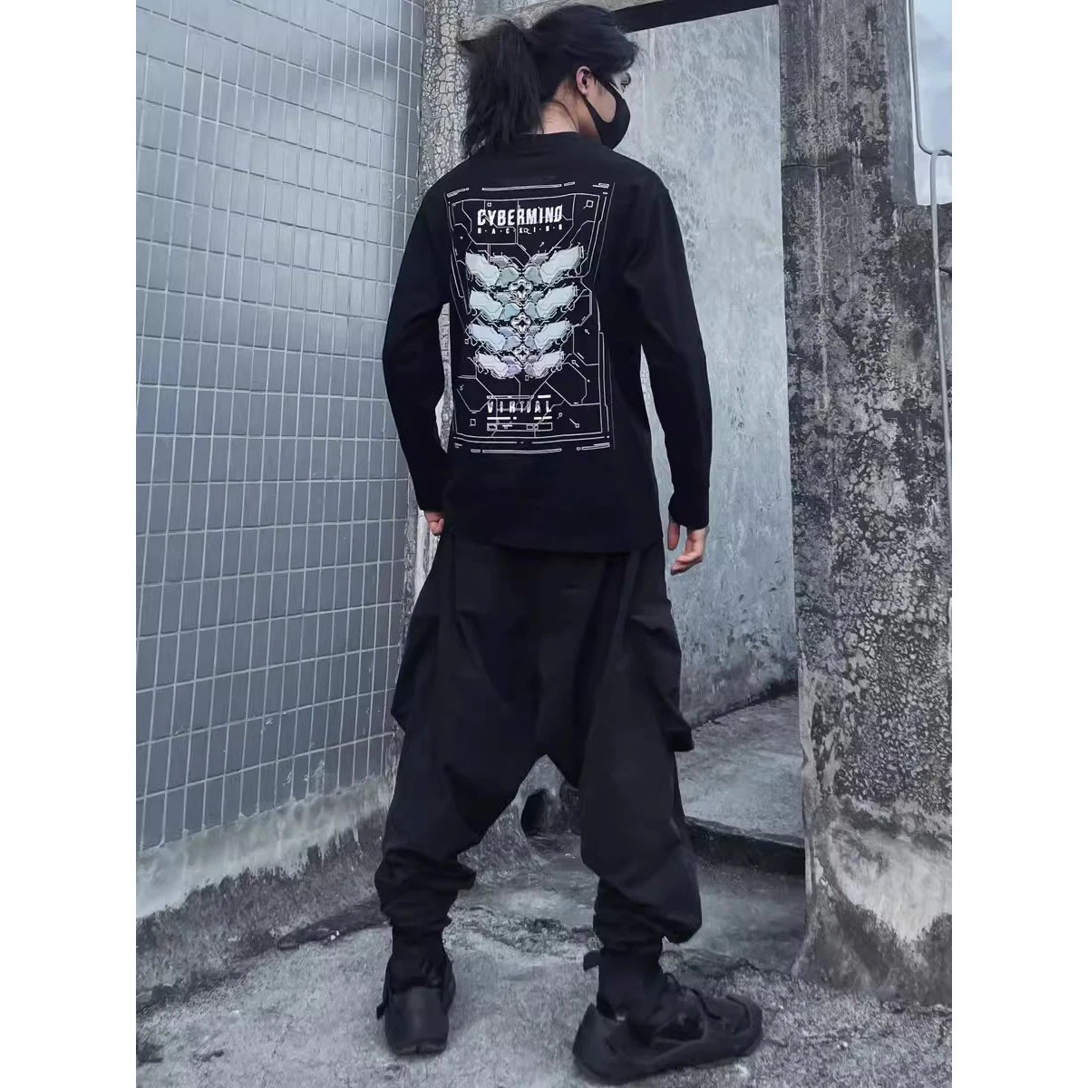 shop and buy 虚界 (Kyokai) Cyperpunk Longsleeeve T-Shirt