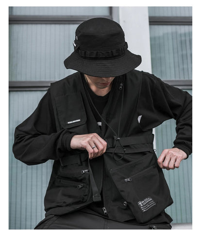 shop and buy Sleeveless Cargo Jacket Vest