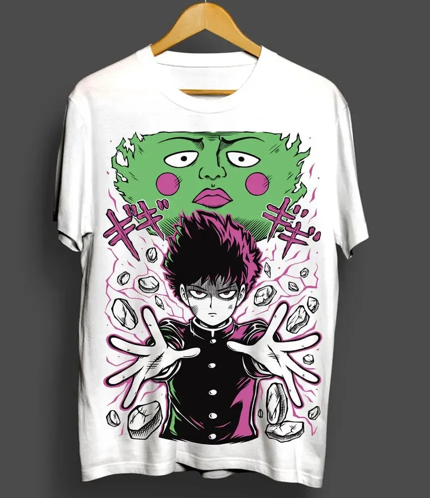 shop and buy mob psycho 100 anime t shirt clothing for men and women