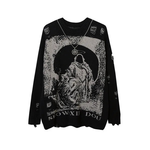 shop and buy Sanctum Decay Ripped Sweatshirt