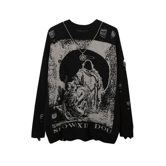 shop and buy Sanctum Decay Ripped Sweatshirt