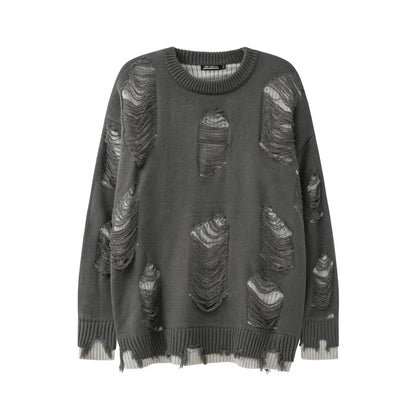 shop and buy Torn Realm Ripped Sweater 