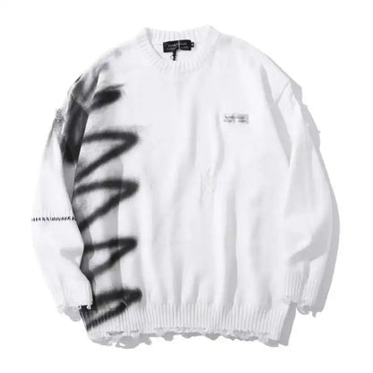 shop and buy Phantom Ash ripped Sweater