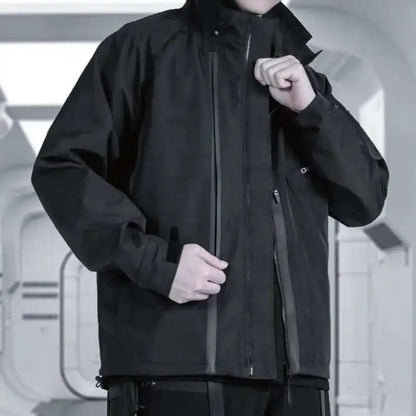 Shop and buy Black Tactical hooded Jacket