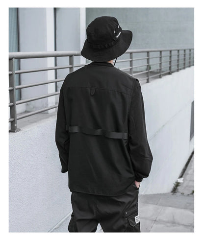 shop and buy Sleeveless Cargo Jacket Vest
