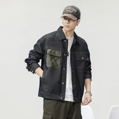 shop and buy Cargo Denim Jacket