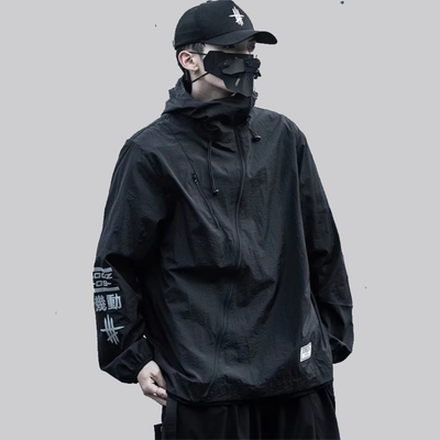 shop and buy Kurozaiku (黒細工) – Black Craft Windbreaker Jacket