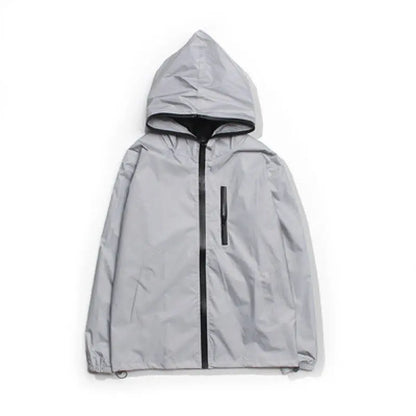 shop and buy reflective streetwear jacket windbreaker