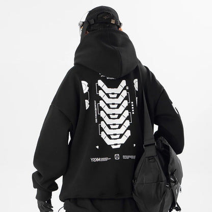 shop and buy GhostNode ゴーストノード Black Techwear Hoodie