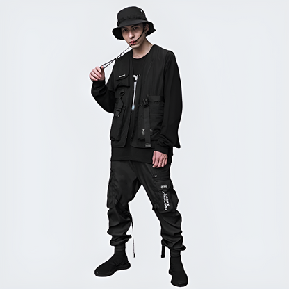 shop and buy Sleeveless Cargo Jacket Vest