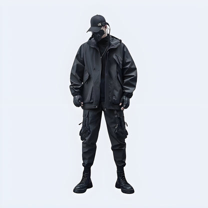 shop and buy black tactical outfit with a jacket, pants, gloves, and boots