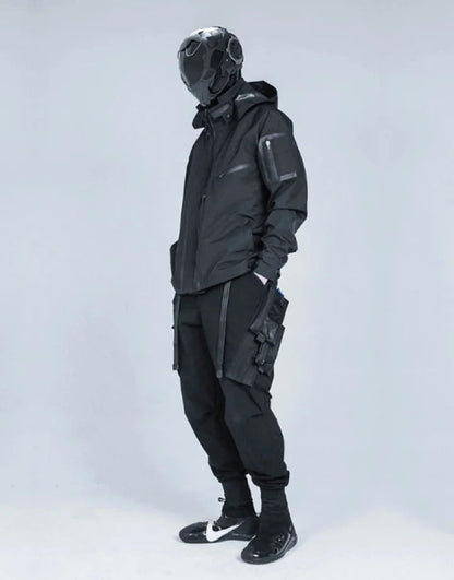 Shop and buy Black Tactical hooded Jacket