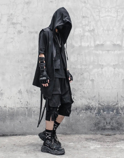 Black Sleeveless Jacket