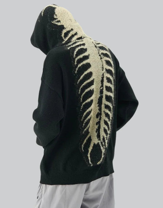 shop and buy Exoskeleton Centipede print Hoodie