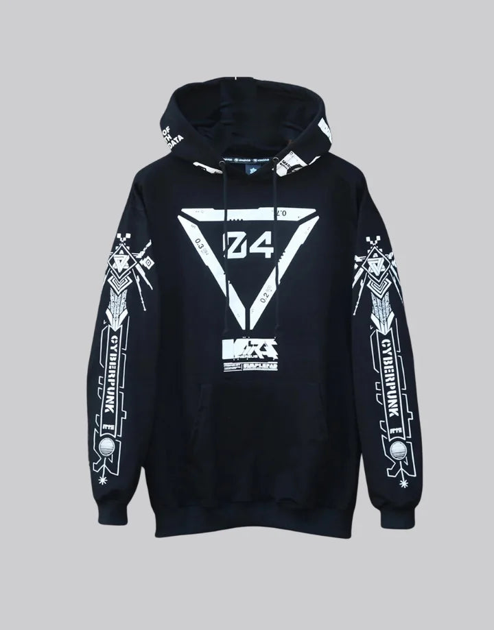 shop and buy Sector D4 Hoodie cyberpunk hoodie