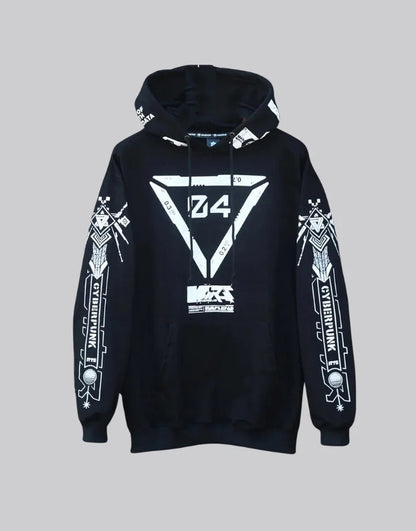 shop and buy Sector D4 Hoodie cyberpunk hoodie