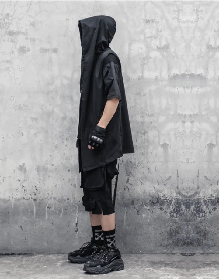 Black Sleeveless Jacket
