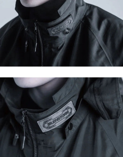 Shop and buy Black Tactical hooded Jacket