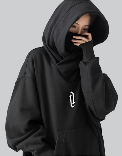 shop and buy high collar cotton hoodie