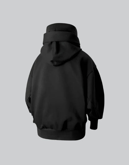 shop and buy high collar cotton hoodie