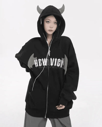 shop and buy YamiBat (闇バット) – Dark Bat Hoodie