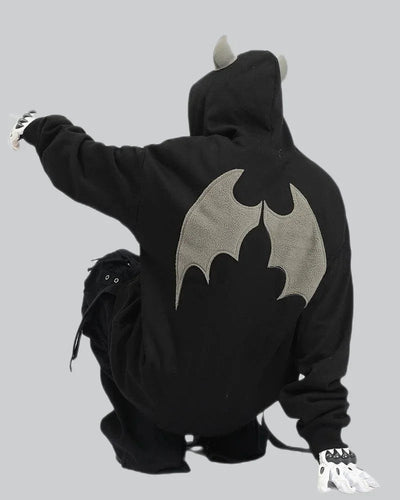 shop and buy YamiBat (闇バット) – Dark Bat Hoodie