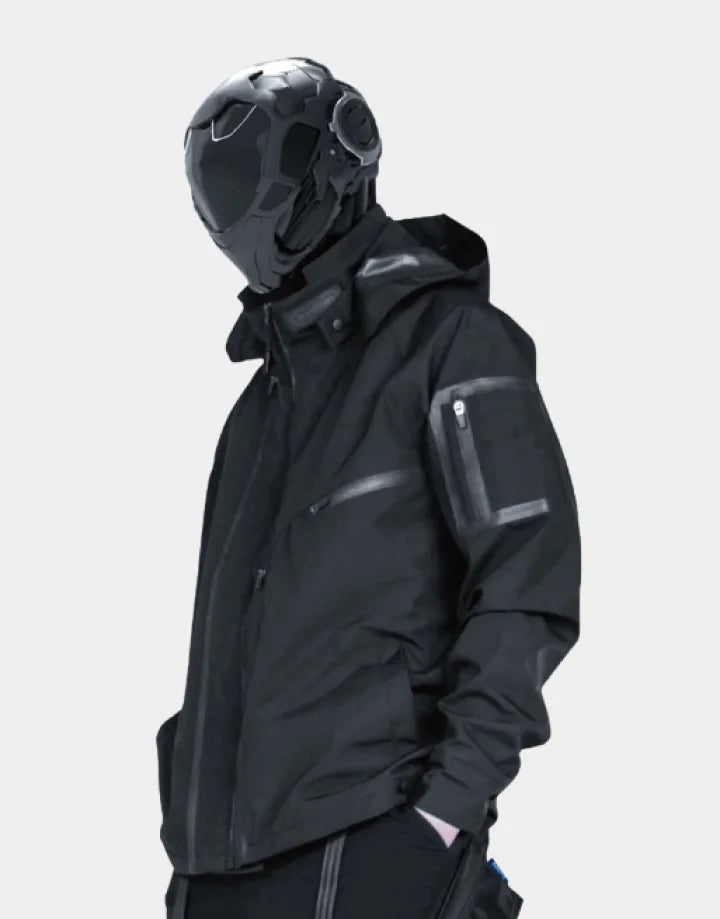 Shop and buy Black Tactical hooded Jacket