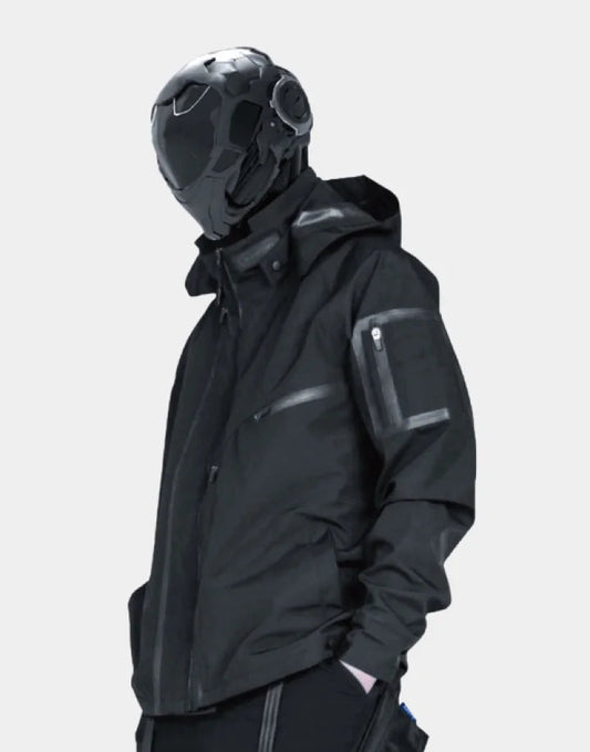 Shop and buy Black Tactical hooded Jacket
