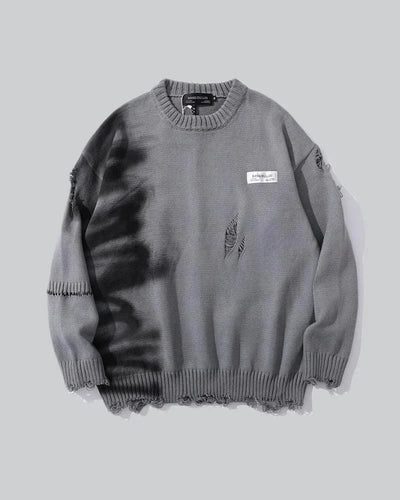 shop and buy Phantom Ash ripped Sweater