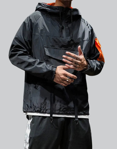 Shop and buy summer/winter Neon Fang Techwear Windbreaker with sidepocket