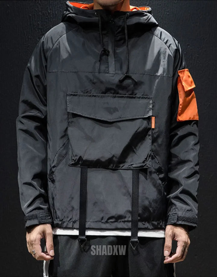 Shop and buy summer/winter Neon Fang Techwear Windbreaker with sidepocket