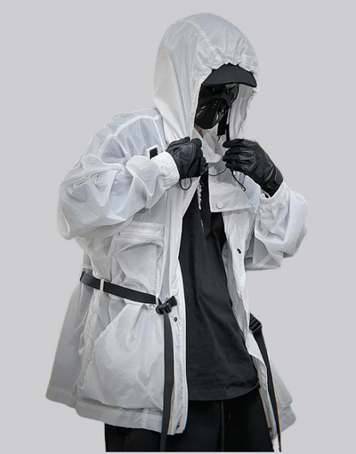 Shop and buy White streetwear jacket windbreaker