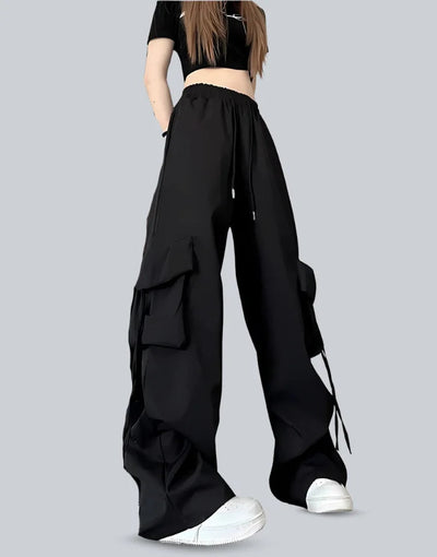 shop and buy womens Loose Drawstring Cargo Bottoms